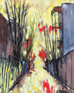 Mile End, 13-12-2025 huile 16x20po