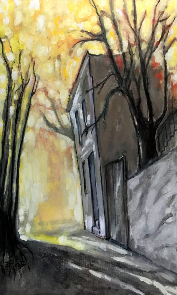 Mile-End-18-11-2025 Huile sur panneau 16x24po