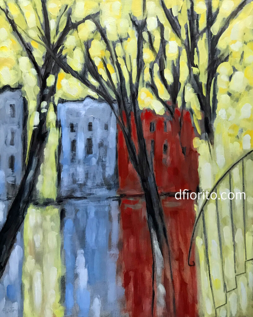 Mile End, rue Hutchison. 21-02-2026 huile sur panneau 16x20po