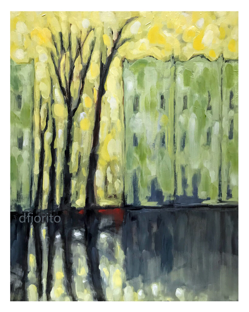 Mile End 24-05-2026 huile sur panneau 16x20 po