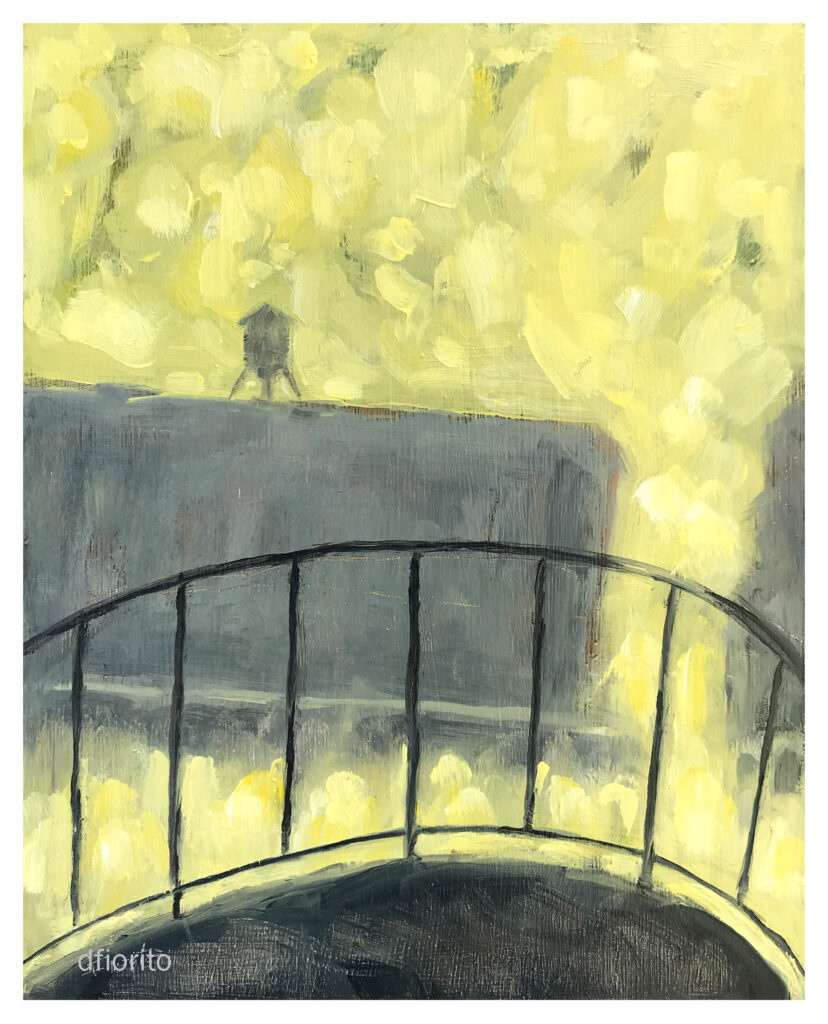 Mile End 26.06.2026 huile sur panneau 8x10po